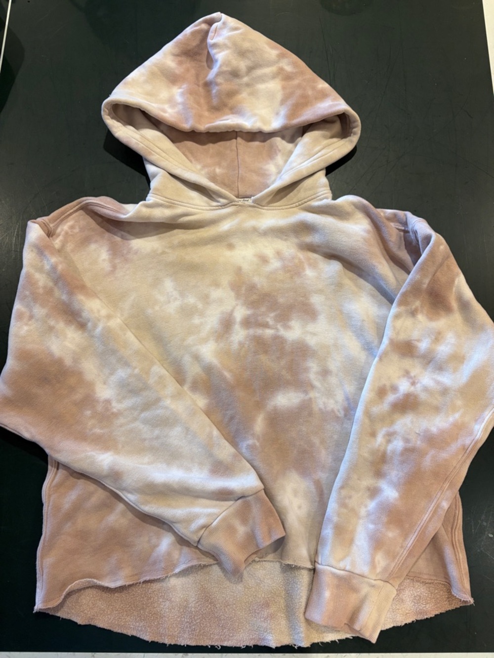 Abercrombie & Fitch Tie-Dye Tan Hoodie